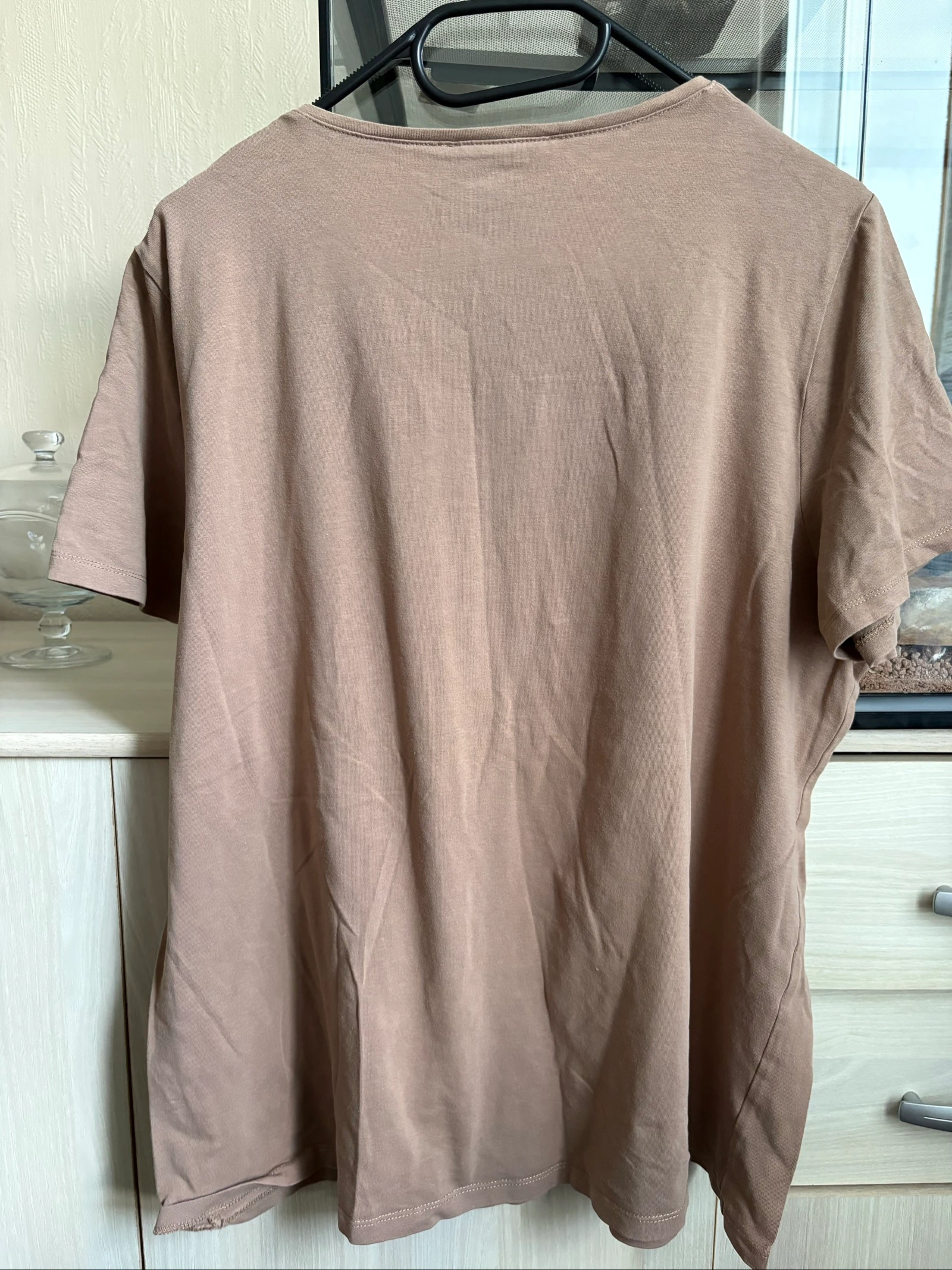 Dames T-shirt 50/52 lichtbruin 100% katoen Couleurs & Prix – photo 3